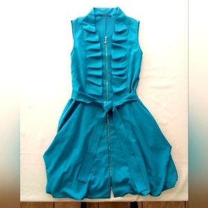 Samuel Dong Turquoise Dress